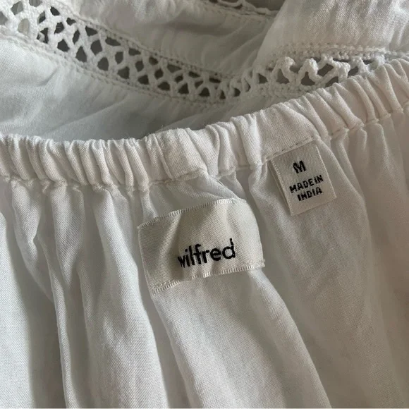 Wilfred White Ruffled Women's Top - Picture 8 of 10